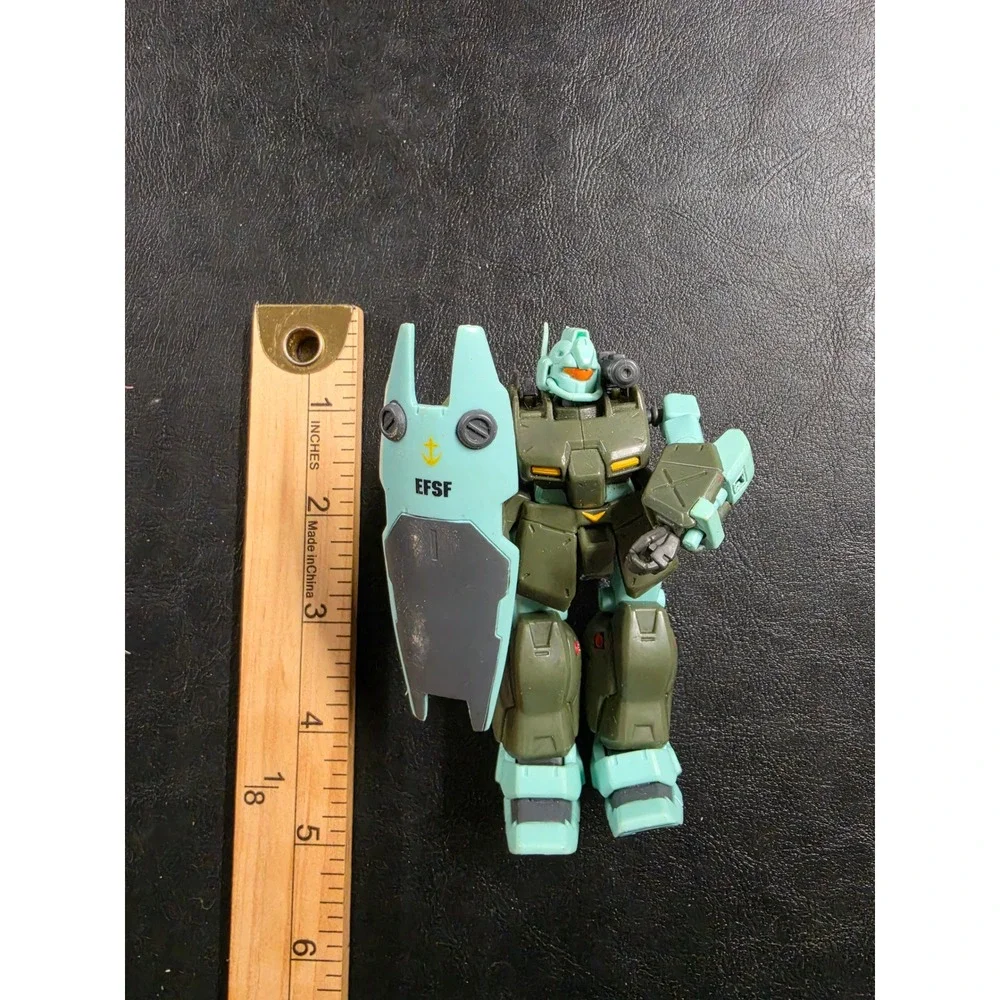Bandai Gundam EFSF Action Figure Olive Teal Mecha Robot with Shield 4.5 Inch